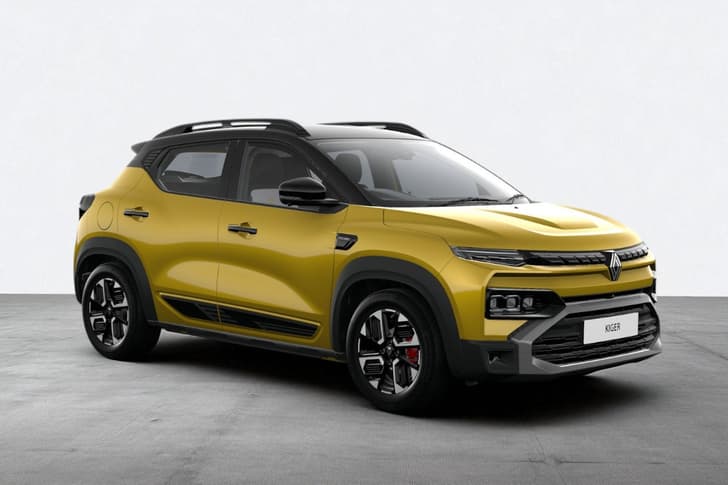 Renault Kiger Color Mystery Black   Oasis Yellow (dual Tone)